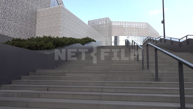 The Yeltsin Center in Yekaterinburg, modern buildings, wide staircase