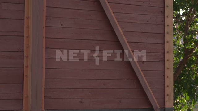 Kalmykia, Elista, summer, daytime, memorial complex, museum, panorama of an old wooden freight car