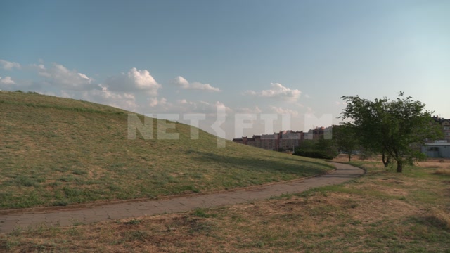Kalmykia, Elista, memorial complex, on the hill is a monument by E. Neizvestny, "Exodus and