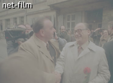 Кинохроника Празднование 40-летия встречи на Эльбе. (25.04.1985)