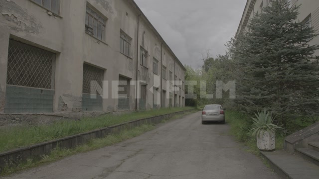 Abkhazia, Sukhum, street, old abandoned two-story building