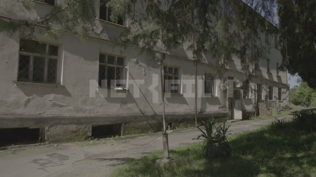 Abkhazia, Sukhum, a white three-story building