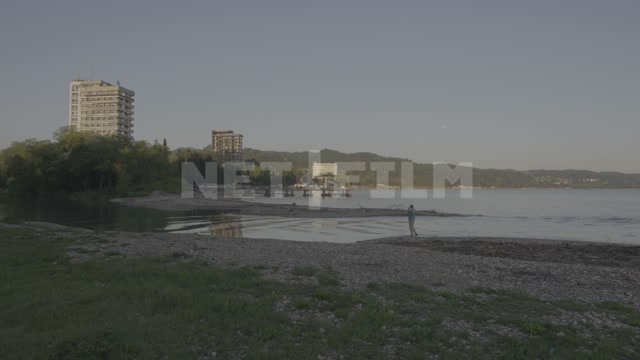 Abkhazia, Sukhum, summer, day. Embankment, sea