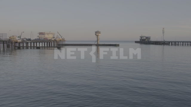 Abkhazia, Sukhumi, Black Sea, pier, dock, Marine Station building