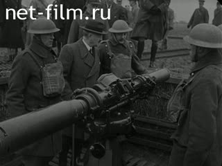 Кинохроника Посещение президентом Франции Лебреном А. артиллерийских позиций. (1939)