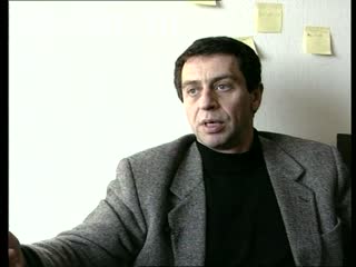Footage Ivan Vladimirovich Dykhovichny, interview. (1995)