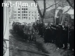 Footage The liberation of Kharkiv from fascist invaders. (1943)