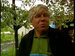 Footage Interview with the head of a border farm. (2002)