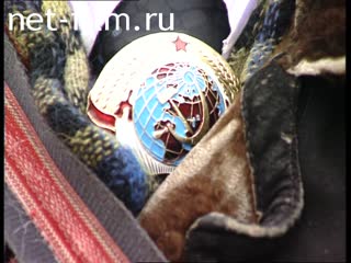 Footage Youth demonstration in Moscow. (2002)