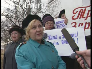 Footage Teachers' strike in Okha. (1995)