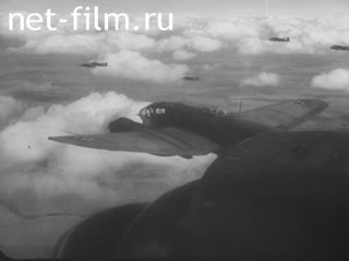 Киножурнал Дойче Вохеншау №672-2 Рабочий материал. (1943)