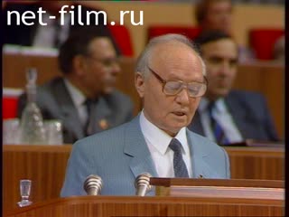 Footage Speech at the XXVIII session of the CPSU. (1990)