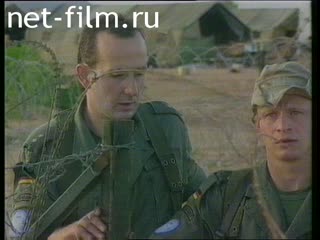 Footage UN peacekeeping mission in Somalia. Participation of the German military contingent. (1992-1995)