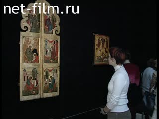 Footage Opening of the exhibition "Russia-Italy through the centuries ..." in the Pushkin Museum in Moscow. (2005)