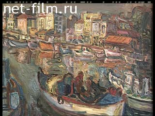 Footage Opening of the personal exhibition of Nikolai Masteropulo in Moscow. (2005)