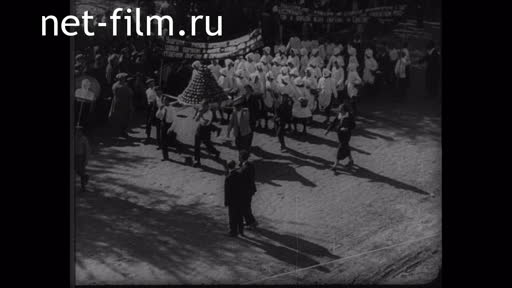 Footage 15th anniversary of the Kazakh SSR. (1935)