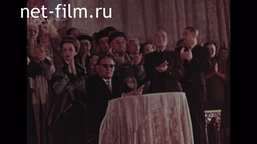 Footage 60th anniversary of actor Kalibek Kuanyshpaev. (1953)